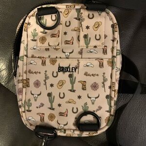 Brixley Cactus Motif Shoulder Bag - Cream